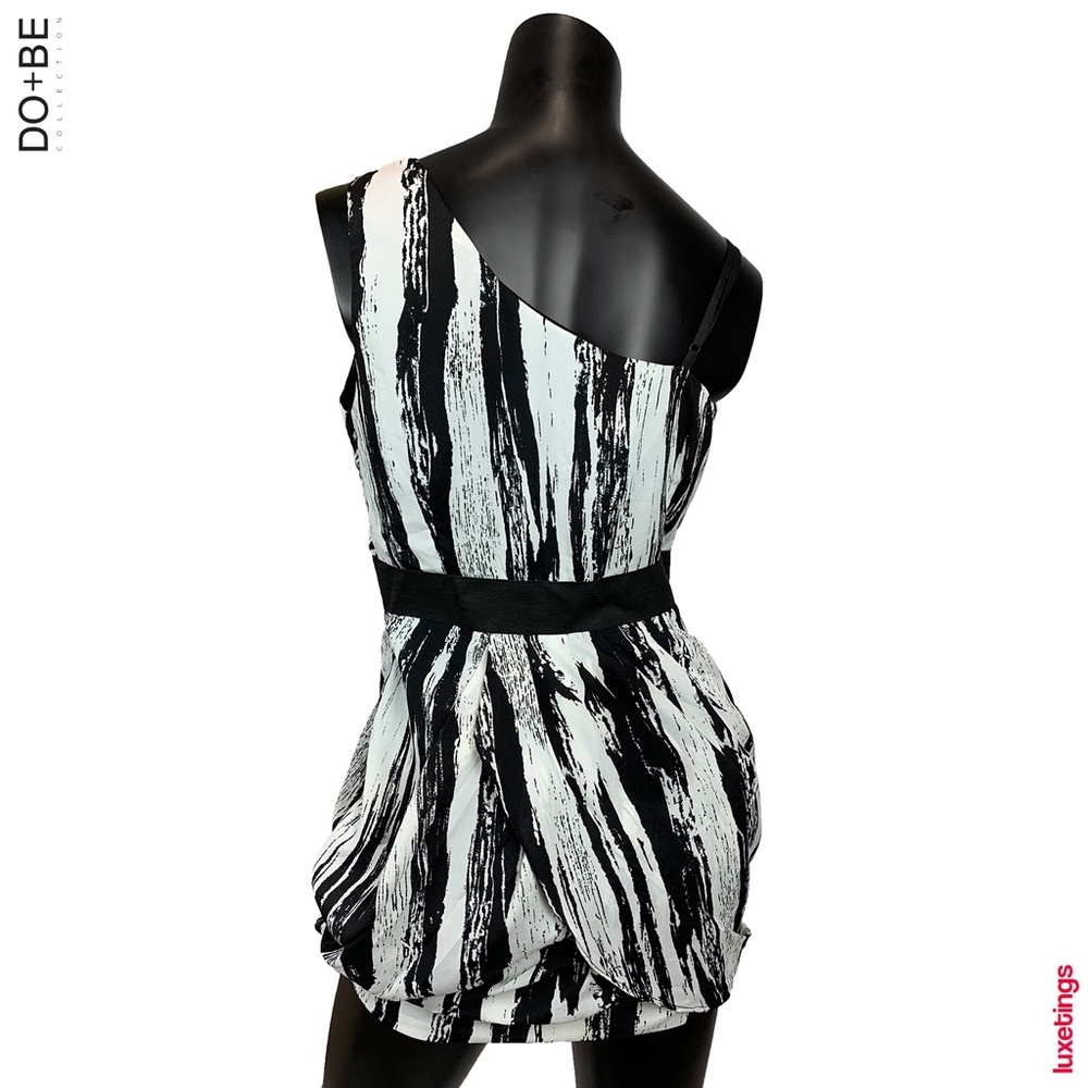 Do & Be - One Shoulder Dress w/ Bubble Gum Hem - Picture 2 of 7